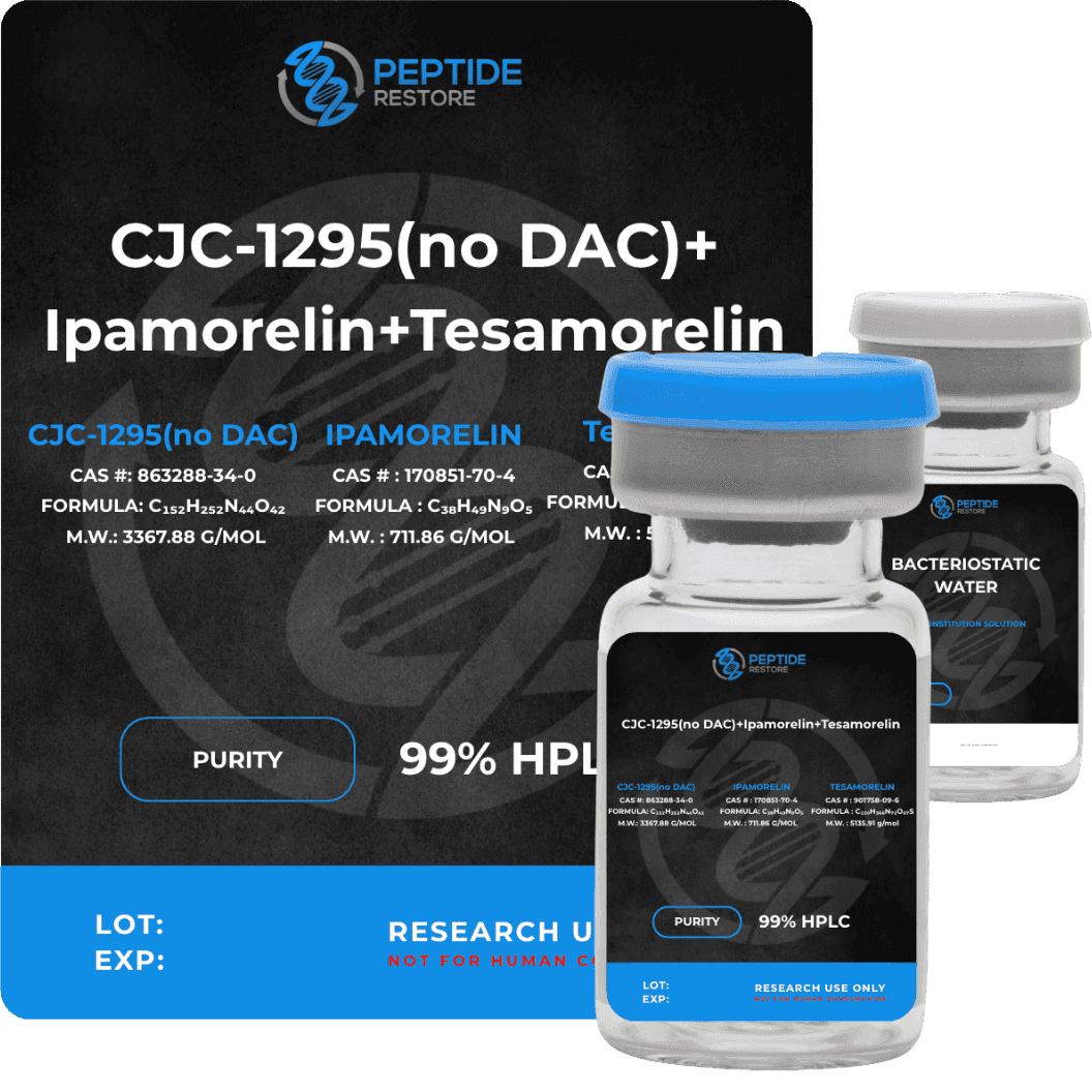 CJC-1295 (No DAC) + Ipamorelin + Tesamorelin (Blend)